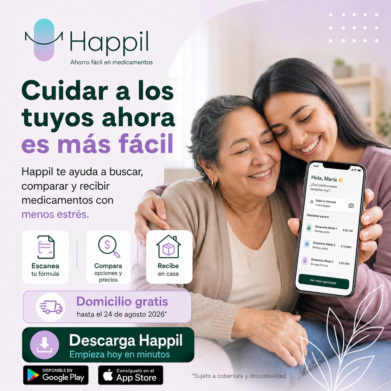 Pieza Happil sobre cuidar a los tuyos con menos estrés